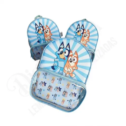 Mochila com Bolso Bluey
