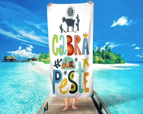 Toalha personalizada Cabra da peste