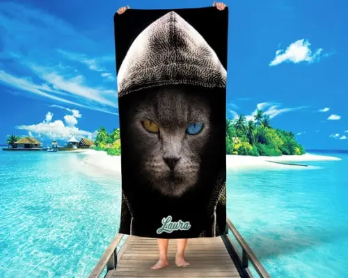 Toalha personalizada Gato