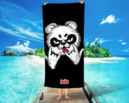 Toalha personalizada Panda Mau
