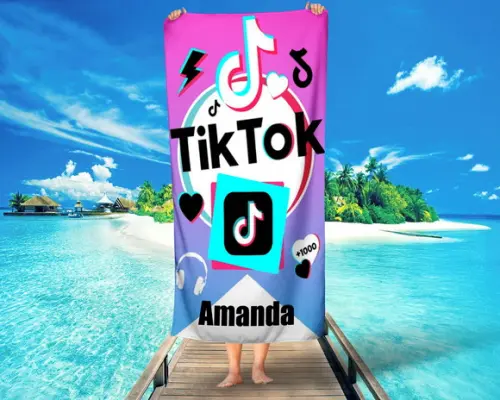 Toalha personalizada Tiktok