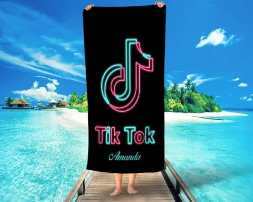 Toalha personalizada Tiktok