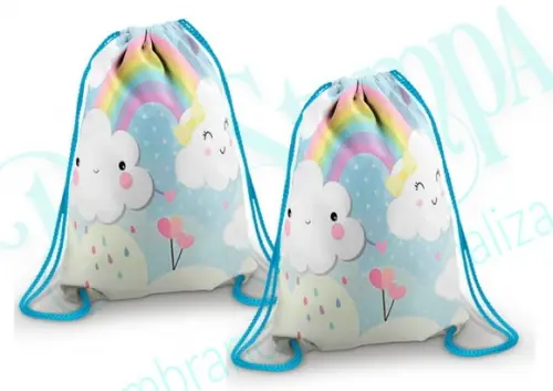 Mochilinha personalizada Chuva de Benção