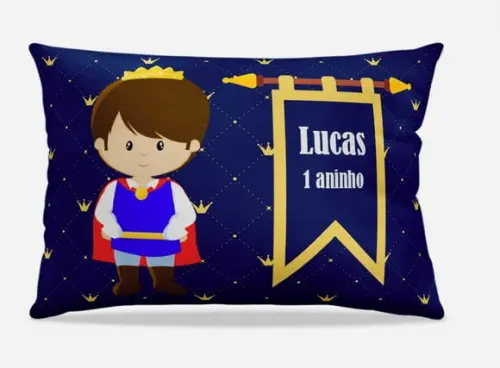 Almofada personalizada Reinado menino
