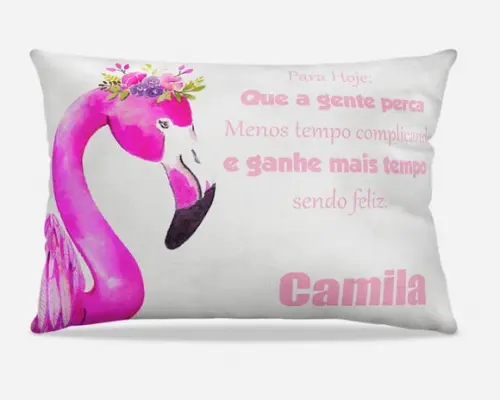 Almofada Personalizada Flamingos 20x28cm