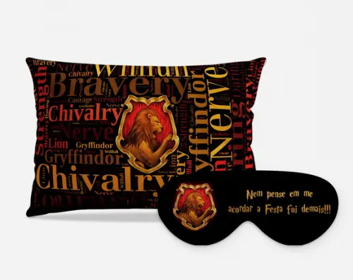 Kit Almofada + Mascara + Harry Potter ( Gryffindor Crest )