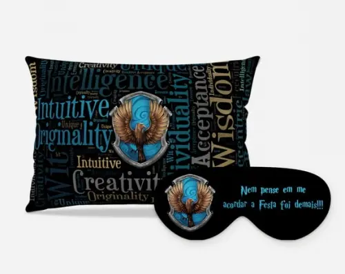 Kit Almofada + Mascara + Harry Potter ( Ravenclaw Crest)