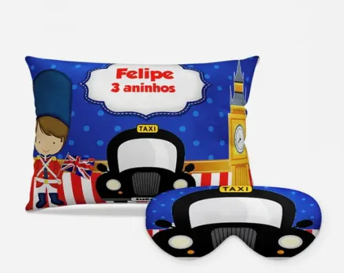 Kit Almofada + tapa olhos Soldadinho de chumbo