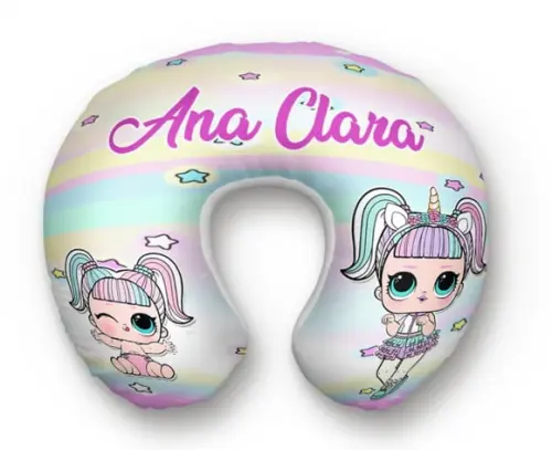 Almofada Pescoço Lol surprise Unicornio
