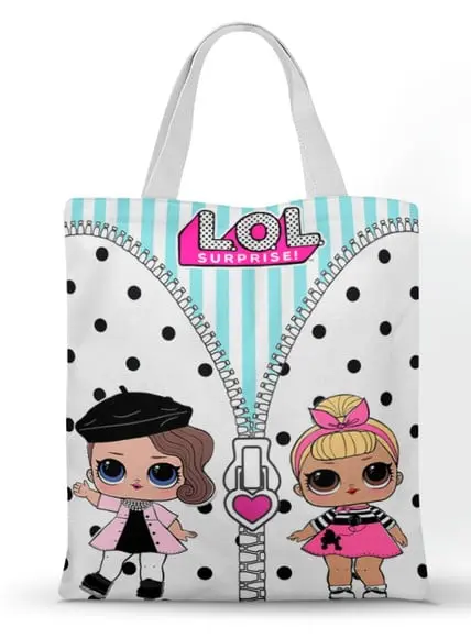 Ecobag ( Sacola Personalizada) Tema Lol Surprise 20x30cm