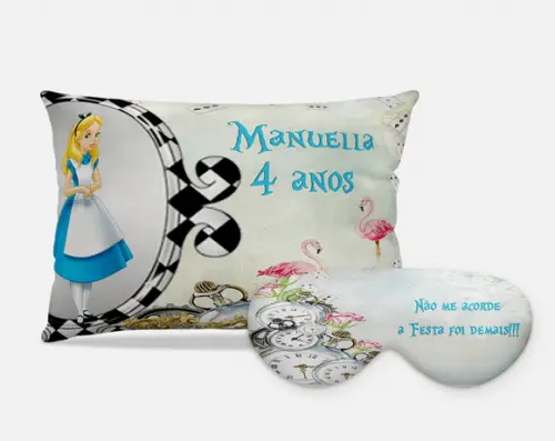 Kit festa do pijama Alice no paris das maravilhas