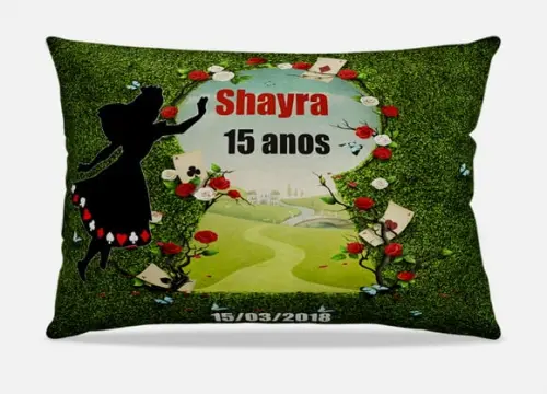 Almofadas Personalizadas Alice no Pais das Maravilhas