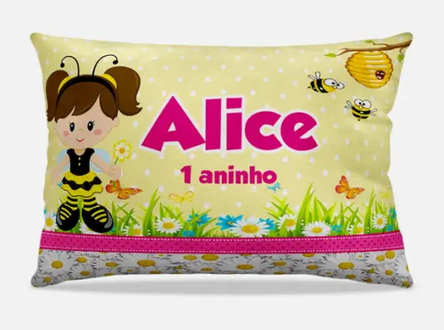 Almofada personalizada Abelhinha