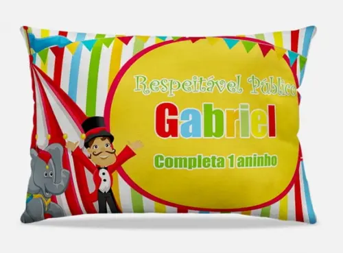 Almofada personalizada Circo