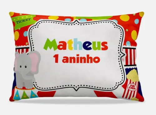 Almofada personalizada Circo