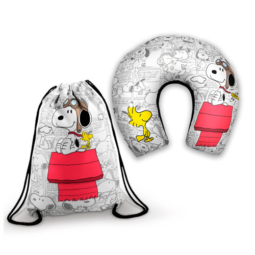 Kit Almofada pescoço + Mochila Snoopy