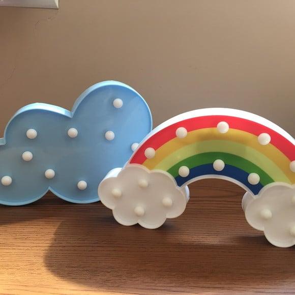 Bolo Fake Chuva de Amor e Luminárias Locação