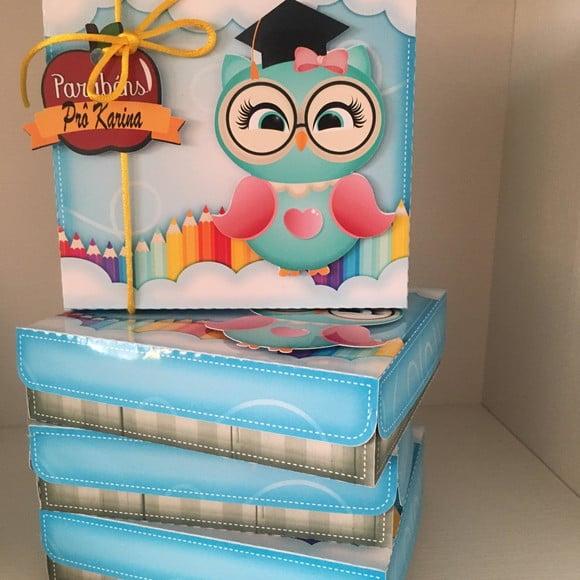 Caixa chocolate dia dos professores