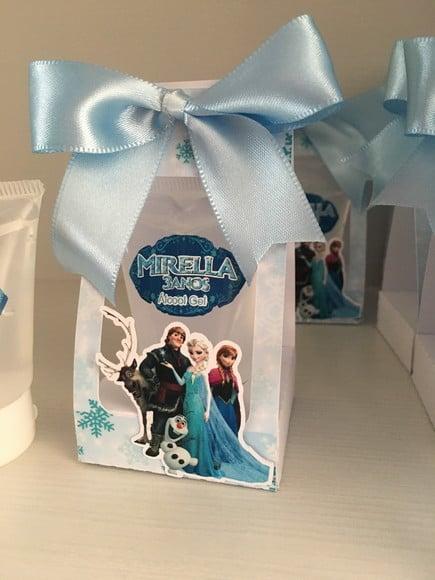 Caixinha Alcool Gel Frozen