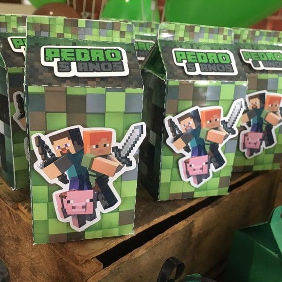 Caixinha Milk Minecraft
