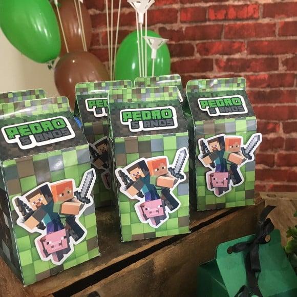 Caixinha Milk Minecraft