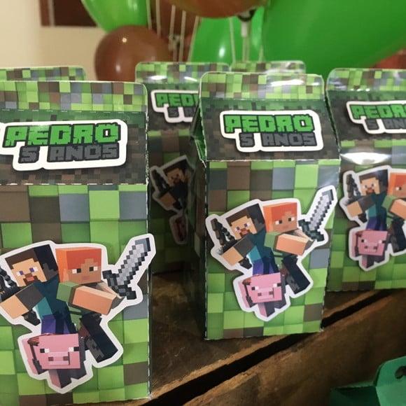 Caixinha Milk Minecraft