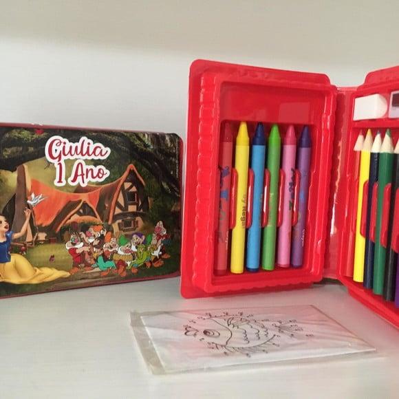 Estojo Pintura Branca de Neve