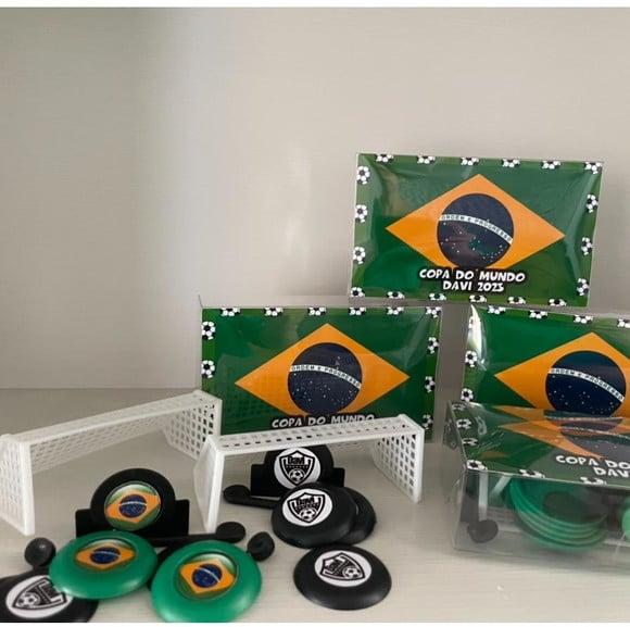 Jogo de Botão Futebol Personalizado Copa do Mundo Duplo