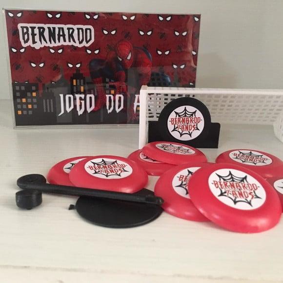 Jogo de Botão Futebol Personalizado Homem Aranha