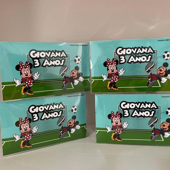 Jogo de Botão Futebol Personalizado Mickey