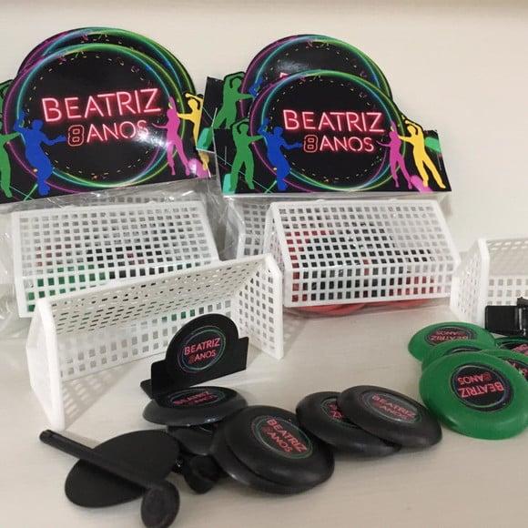 Jogo de Botão Futebol Personalizado Neon Duplo