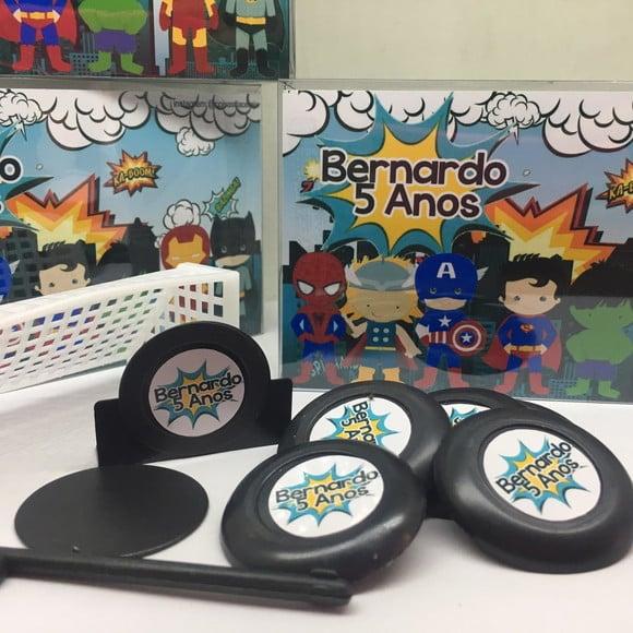 Jogo de Botão Futebol Personalizado Super Heróis