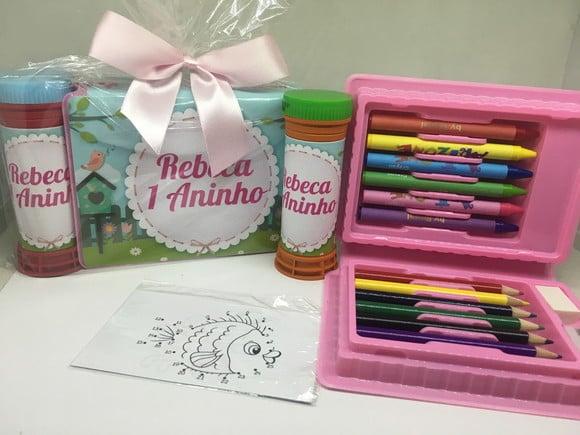 Kit Estojo Pintura e Bolinha de Sabão