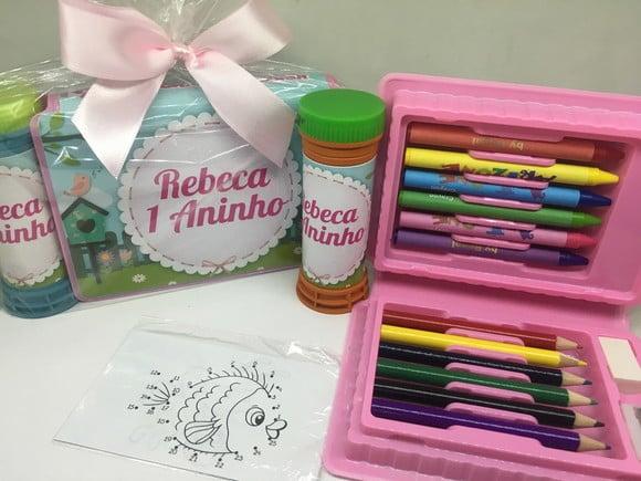 Kit Estojo Pintura e Bolinha de Sabão