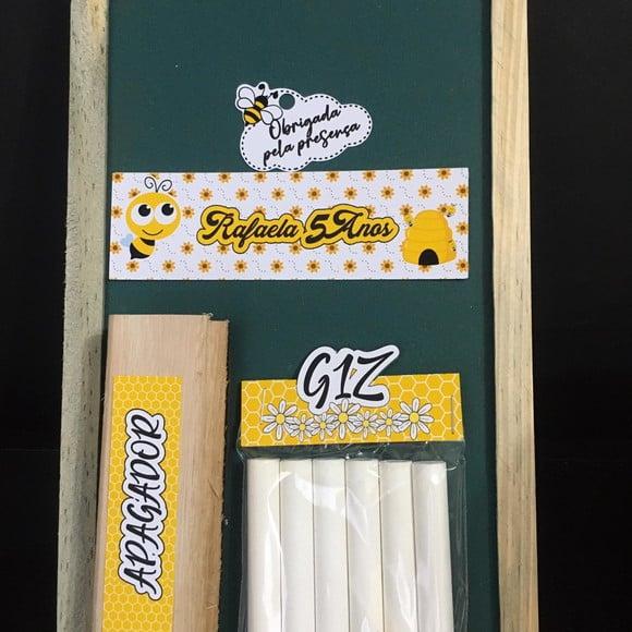 Kit Lousa com Apagador Abelha