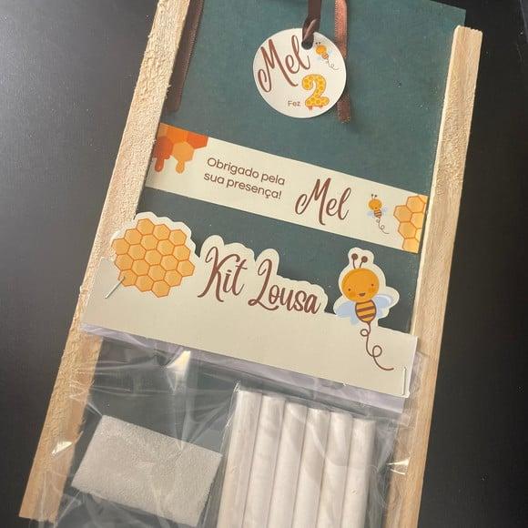 Kit Lousa com Apagador Abelha