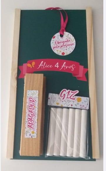 Kit Lousa com Apagador Jardim Encantado