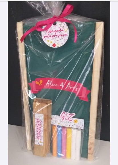 Kit Lousa com Apagador Jardim Encantado