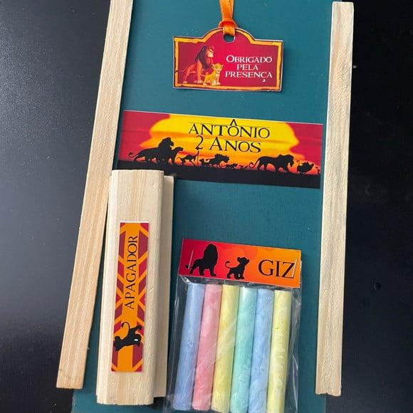 Kit Lousa com Apagador Rei Leão