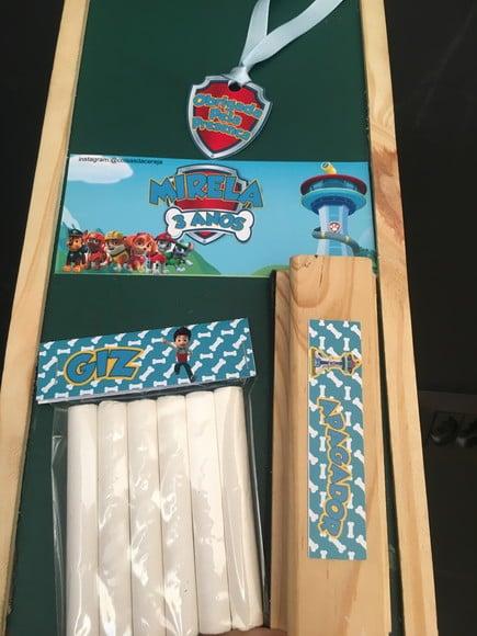 Kit Lousa com Apagador Patrulha Canina