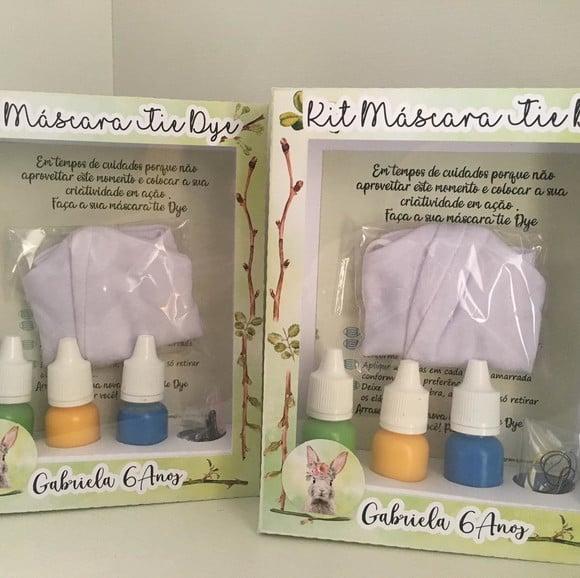 Kit Máscara Tie Dye Coelho