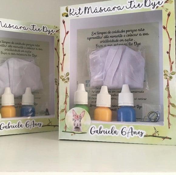 Kit Máscara Tie Dye Coelho