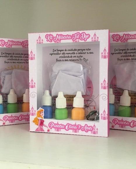 Kit Máscara Tie Dye Princesa
