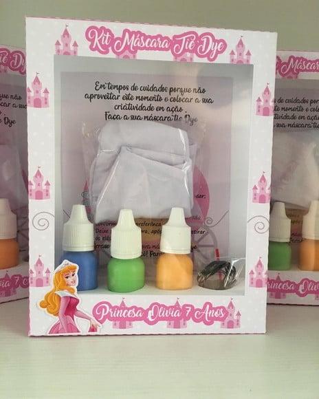 Kit Máscara Tie Dye Princesa