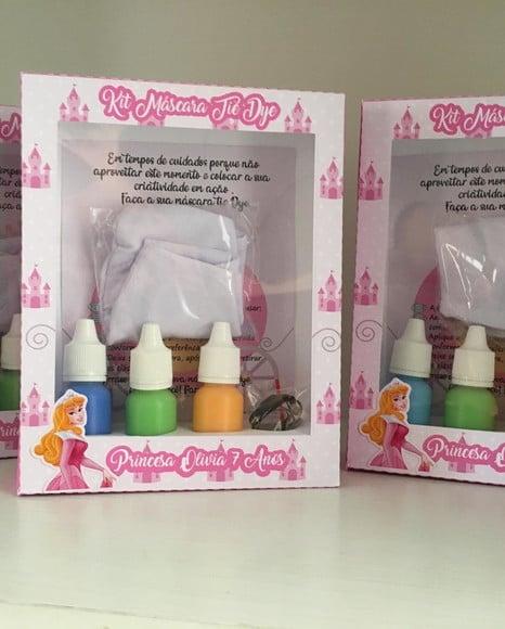 Kit Máscara Tie Dye Princesa