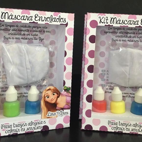 Kit Máscara Tie Dye Rapunzel
