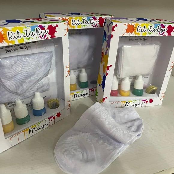 Kit Meia Tie Dye Pintando 7