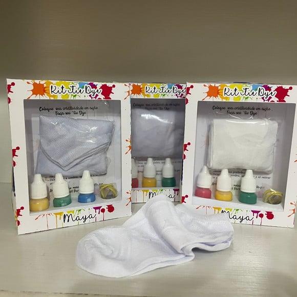 Kit Meia Tie Dye Pintando 7
