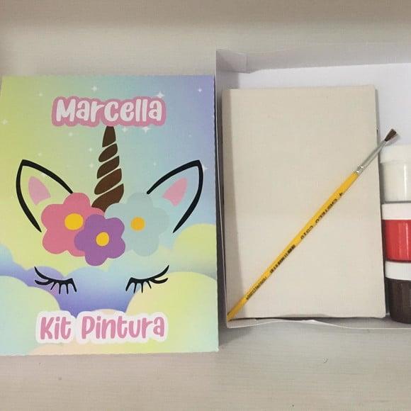 Kit Pintura na Caixa Unicórnio