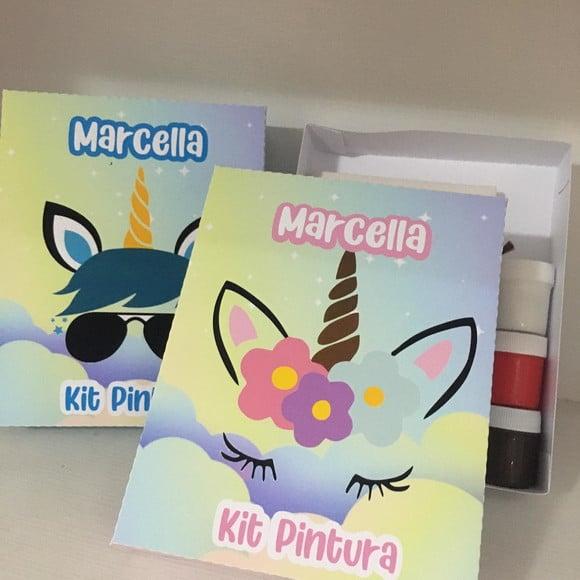 Kit Pintura na Caixa Unicórnio